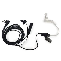 covert acoustic air tube earpiece headset mic cylinder ptt for motorola radio 2pin cls1110 cls1450 xtn 446 cp88 gp88 sp50 p040