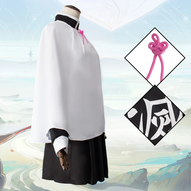 Аниме «Demon Slayer Kimetsu No Yaiba», костюмы для косплея Kanroji Mitsuri, костюм для косплея, кимоно для Хэллоуина, тканевый клинок демона