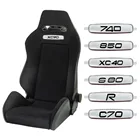 Металлическая Эмблема сиденья для Volvo R XC30 XC40 XC60 XC70 XC90 740 850 V40 V50 V60 V70 V90 S40 S50 S70 S60 S90 S80, аксессуары для автомобильных сидений