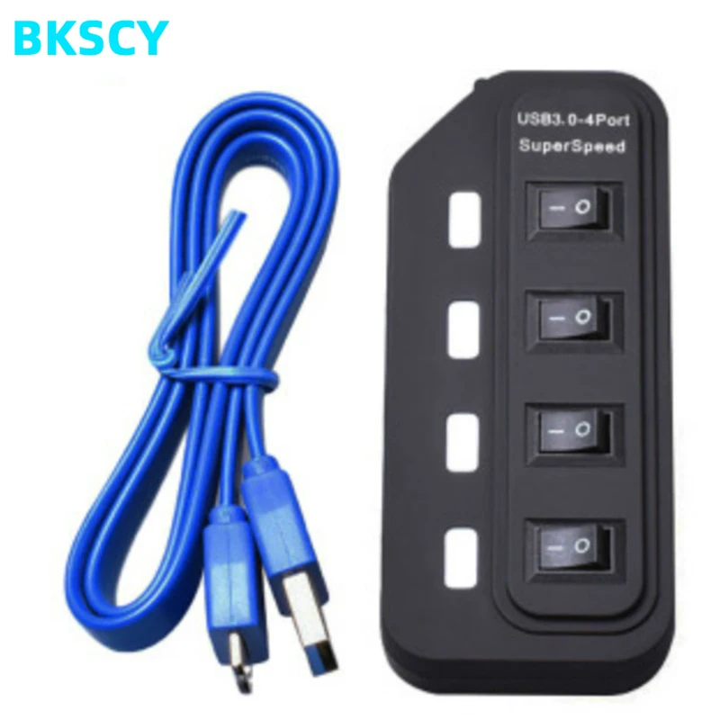 Bkscy usb хаб Multi USB 3 0 HUB 4 порта высокоскоростной USB3.0 сплиттер независимый