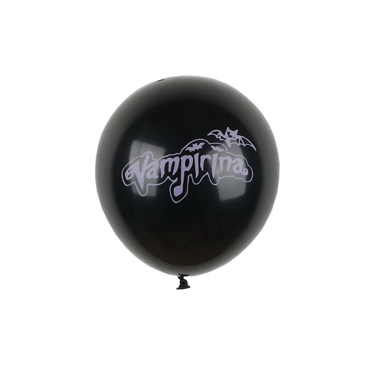 Black 16 шт./лот 12 дюймов Vampirina латексный надувной шар на день рождения Декор для Хеллоуин-вечеринки принадлежности Свадебные украшения воздушные шары - Цвет: Black