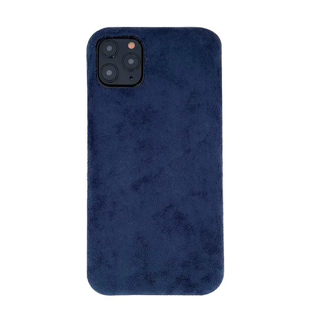 Плюшевая ткань сплошной цвет оболочка для iPhone 11 Pro XS MAX XR X мягкая теплая