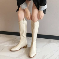 womens fashion over the knee boots winter pointed toe boots womens autumn boots waterproof non slip large size womens boots