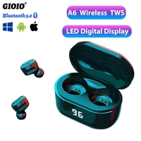 a6 mini tws wireless headphones bluetooth sport earbuds waterproof earphones for iphone samsung oppo huawei xiaomi music headset