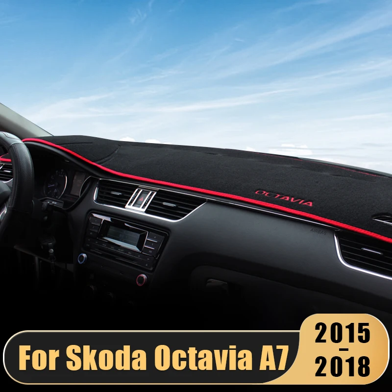 Чехол для приборной панели автомобиля Skoda Octavia A7 2015-2017 2018 солнцезащитный козырек