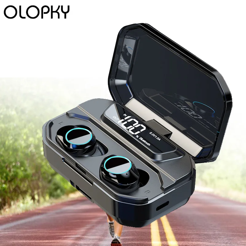 

Fashion Hot Mini True Wireless Earbud 3300mAh LED TWS 5.0 IP67 Waterproof Stereo Earphone HIFI In-Ear Headset 2020 Dropshipping