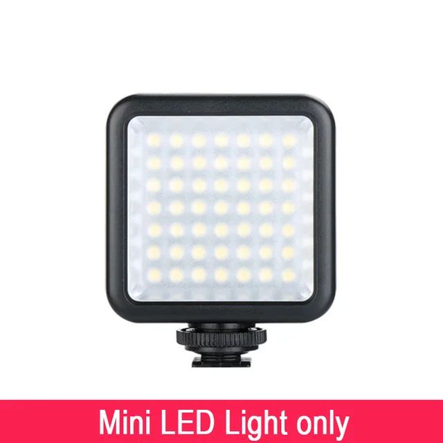 49 LED Only Ulanzi 49 светодиодный светильник для видеосъемки/96 Светодиодный светильник для камеры Canon Nikon iPhone X мини-светильник для гладкой Q2 OSMO Карманный карданный - Цвет: 49 LED Only