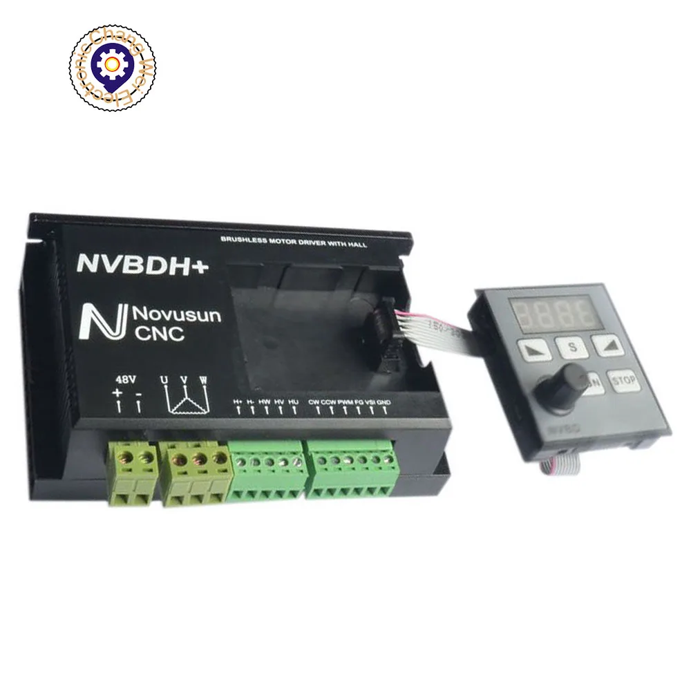 Nvbdh + Nvbdl Motor de Correspondência Unidade com Controlador Fresadora Eixo Brushless 400w Display Digital Cnc dc