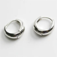 korean version of simple and exquisite water drop ear buckle mens and womens silver color jewelry daily collocation gifts