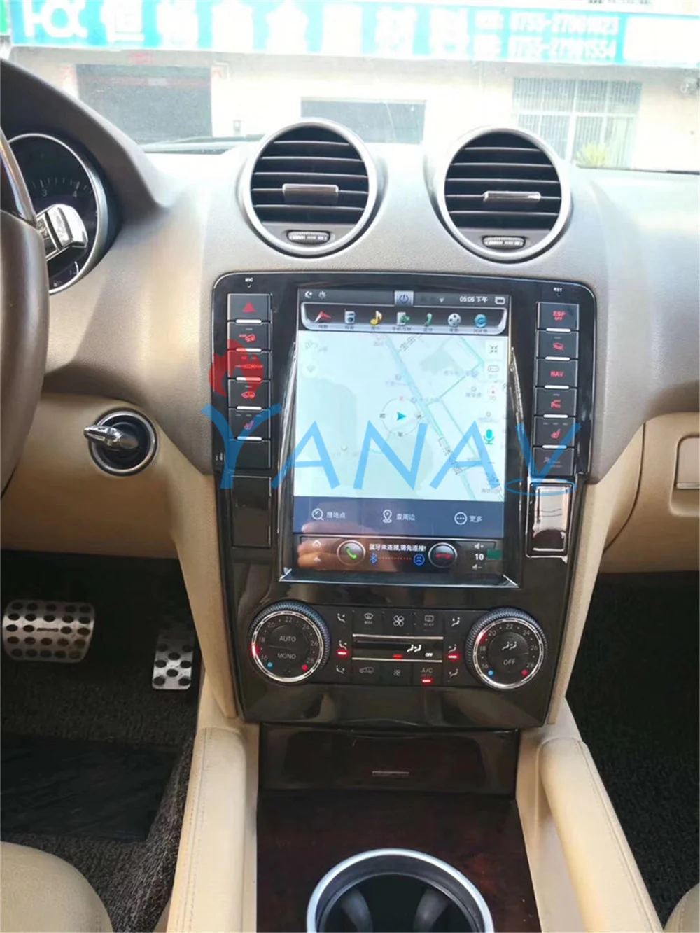 

Car Radio GPS Naviga For Mercedes-Benz ML W164 W300 ML350/450/500 GL X164 G320/350/450/500 2008-2012 android auto stereo carplay