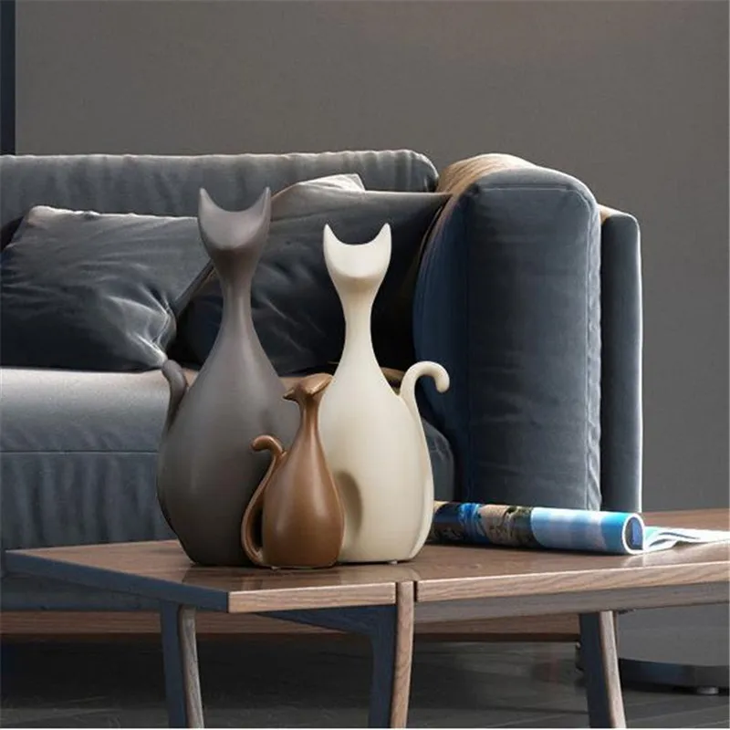 [HHT] скандинавские керамические изделия кошка семейный минимализм абстрактные