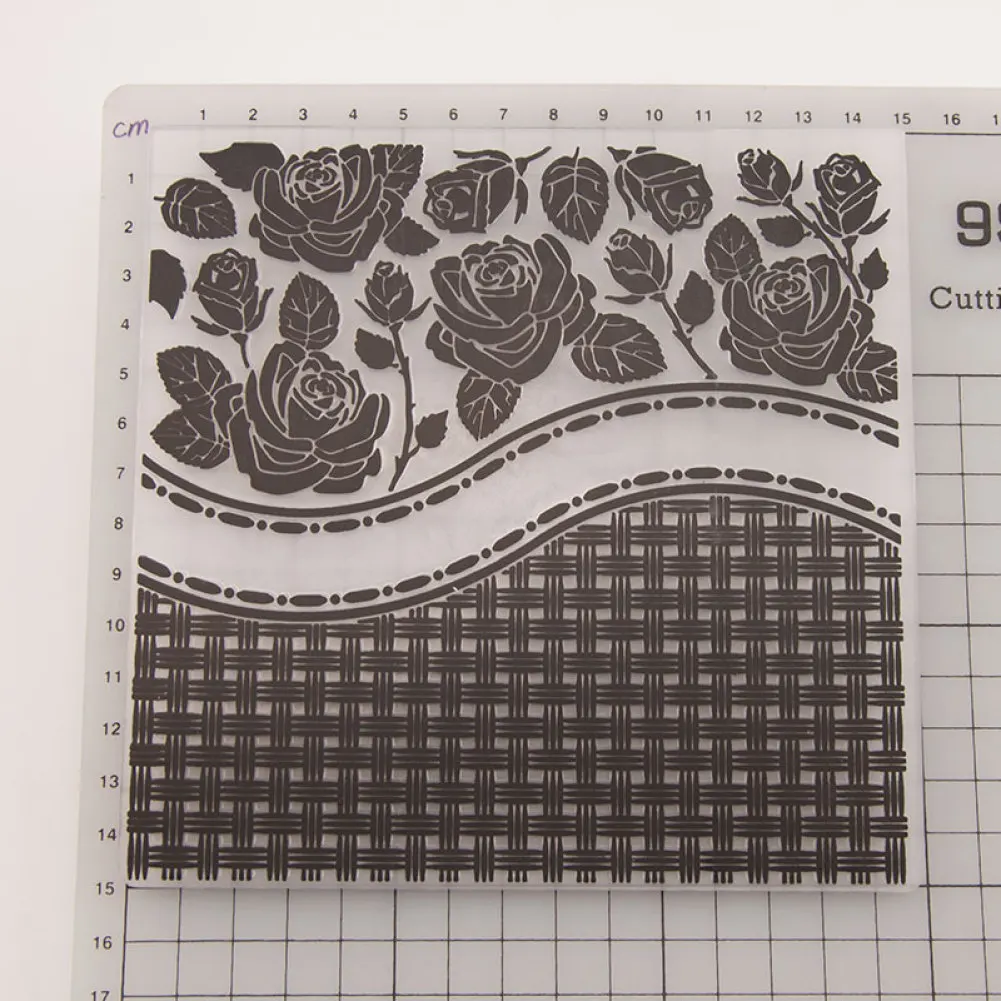

1Pcs Rose Flower Plastic Crafts Cards DIY Photo Album Embossing Folder Template Stencils Scrapbooking Paper Molds