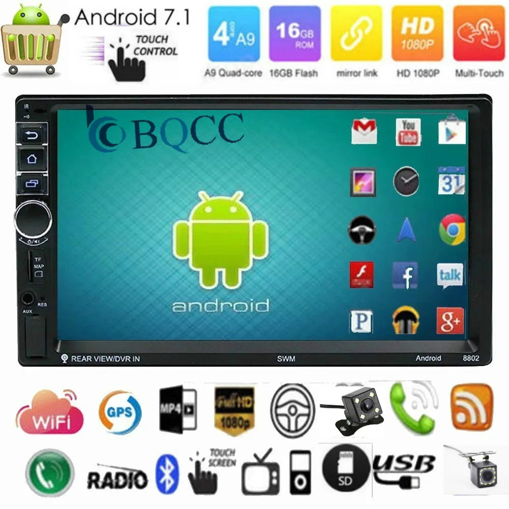 Четырехъядерный 7 &quotАвторадио Doppel 2 Din Android 1 3g wifi gps FM Bluetooth MP5 плеер Автомобильный