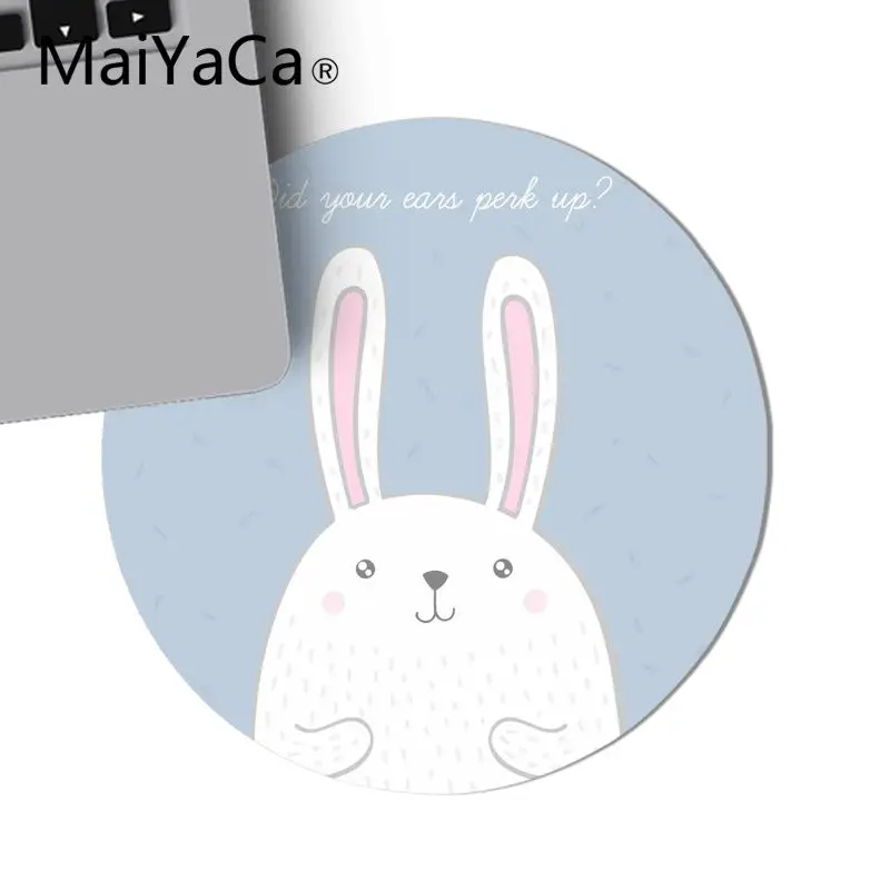 Maiyaca милый зайчик rabbit1 типа сделай себе сам дизайн игровой с узором Круглый Мышь