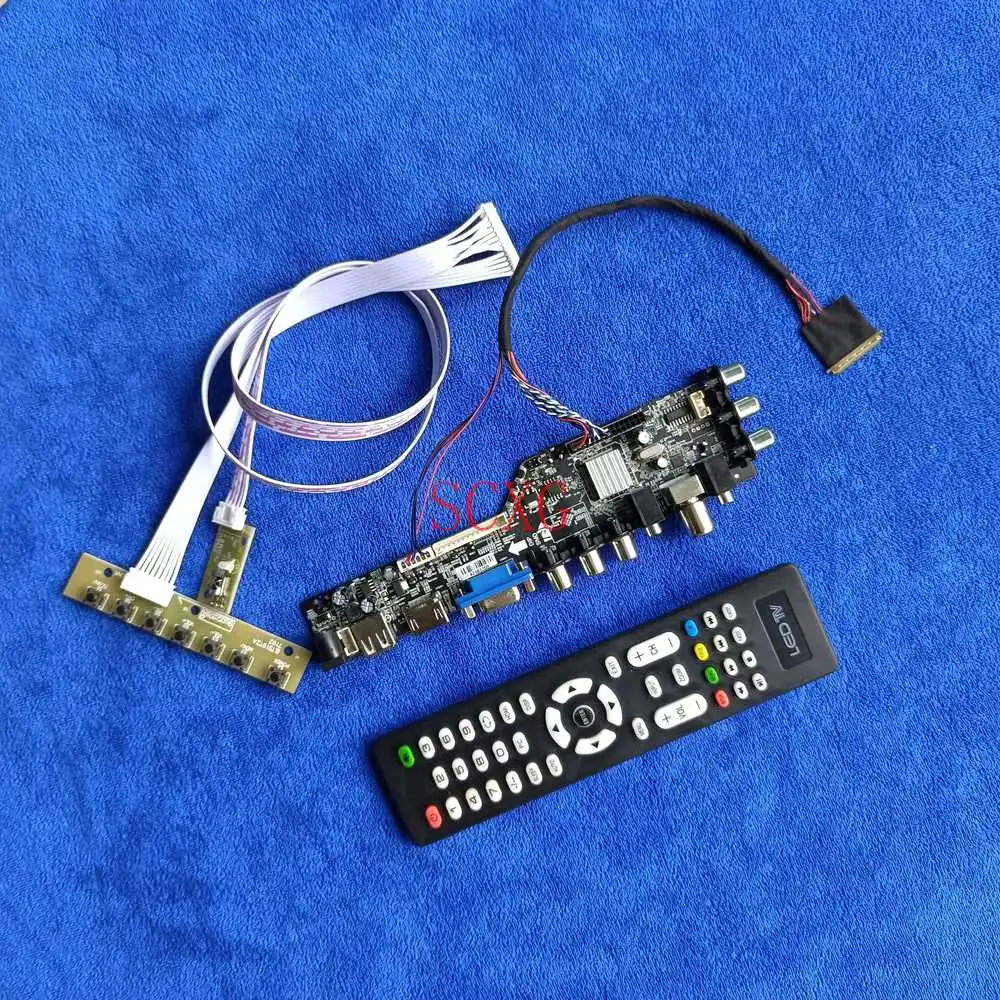 

1280*800 For B101EW03/B101EW04 LVDS 40 Pin DIY Kit VGA USB AV DVB HDMI-compatible LED LCD Signal digital Matrix controller board