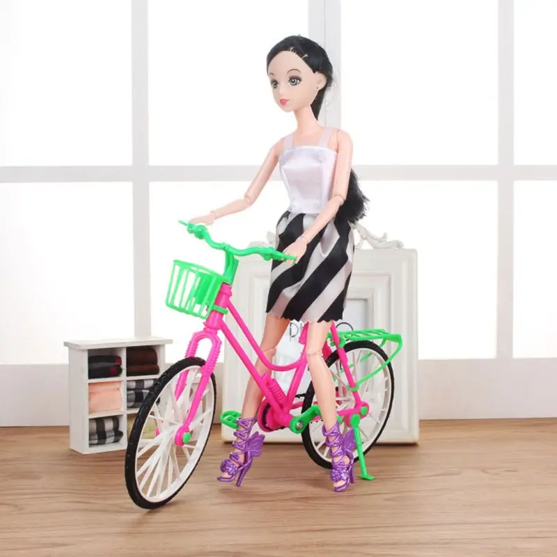 

J2FF High Quality Doll Bicycle Bike Doll House For Barbi Doll 12" Doll Doll Accessories Girls Gift