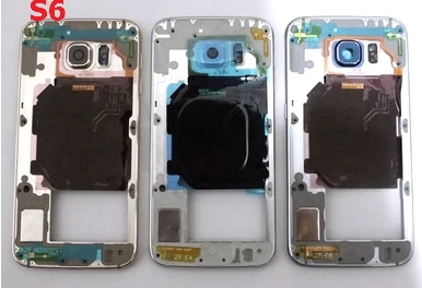 1 шт. для Samsung Galaxy S6 G920F G920 Edge G925F G925 корпус телефона средняя рамка Корпус с