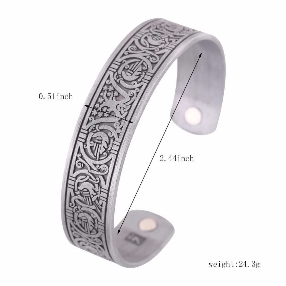 Skyrim Древо жизни Ворон Тотем магнитный браслет скандинавский Викинг здоровье