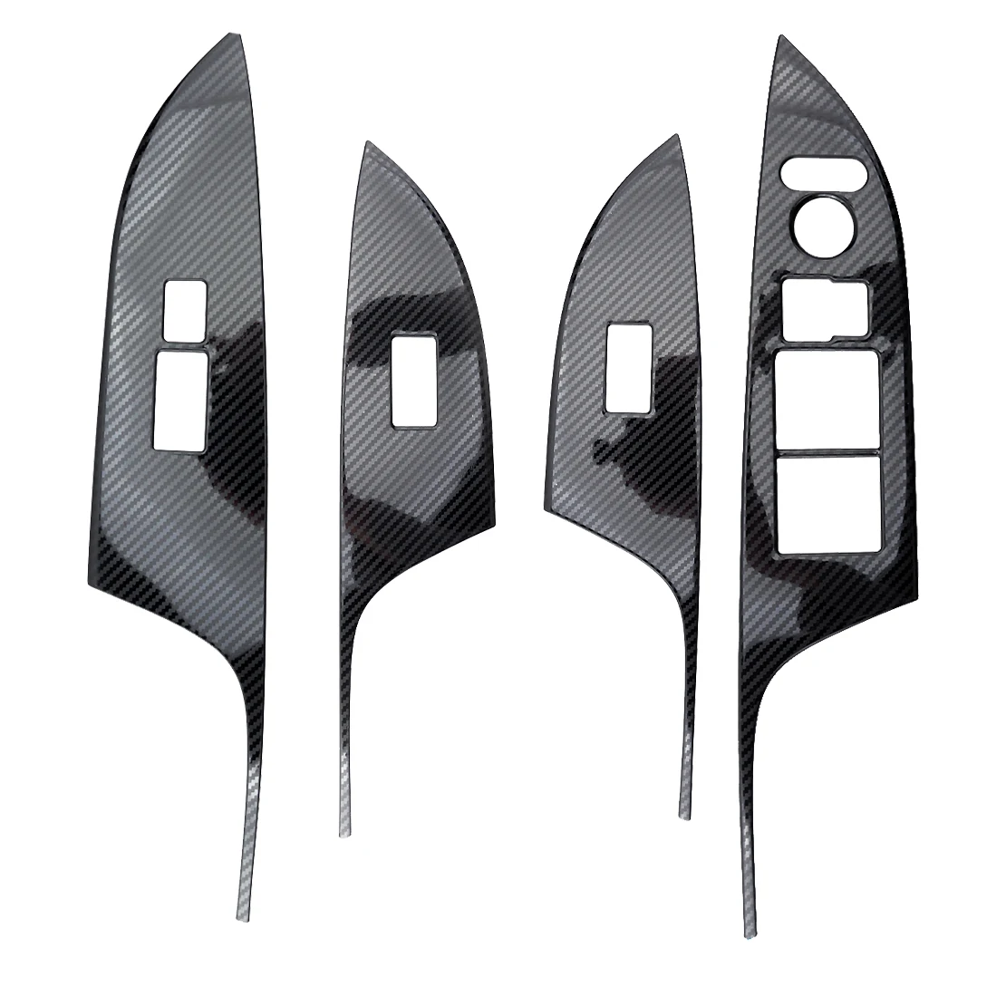 

1 комплект, накладки из нержавеющей стали на панель двери и окна из углеродного волокна для левого руля Honda Accord 2013-2016 2017