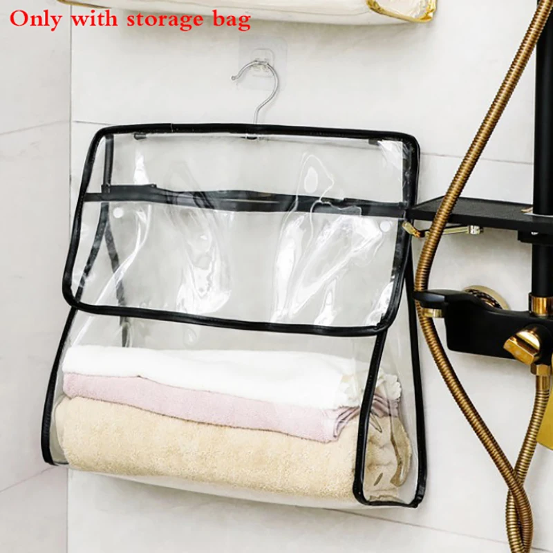 

Waterproof Transparent Bathroom Storage Bag For Clohes Phone Shower Organizer