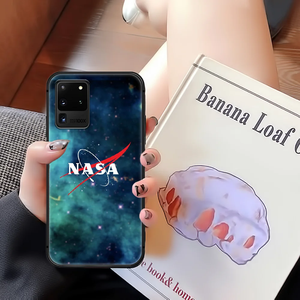 

Nasas Space Phone Case Cover Hull For Samsung Galaxy S 6 7 8 9 10 e 20 Edge Uitra Note 8 9 10 Plus black Etui Trend Funda