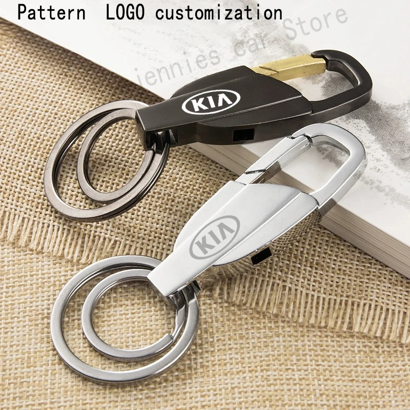 

Metal Keychain Metal Alloy Buckle Waist Car Keyring Key Chain fo rKia Picanto Soul Forte Ceed K3 K5 K9 Cadenza KX3 5 7 trinket