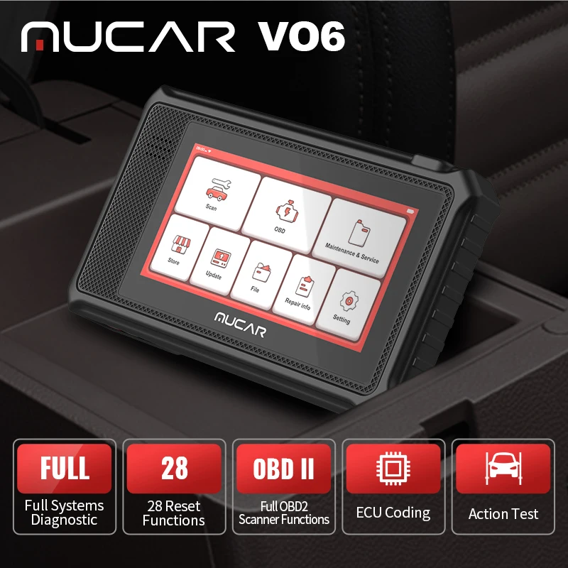 Сканер Mucar Vo6 для автомобиля профессиональный автомобильный OBD2 сканер полной