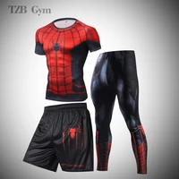rashguard mens running sportswear basketball fitness training compression suit gym boxing jiu jitsu jogging sports tights