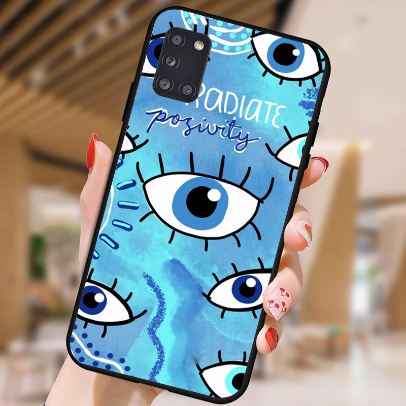 

Phone Case For Samsung Galaxy A32 A41 A42 A11 A21S A31 4G 5G Cartoons Eyes Funda Cases Coque Back Cover Carcasa