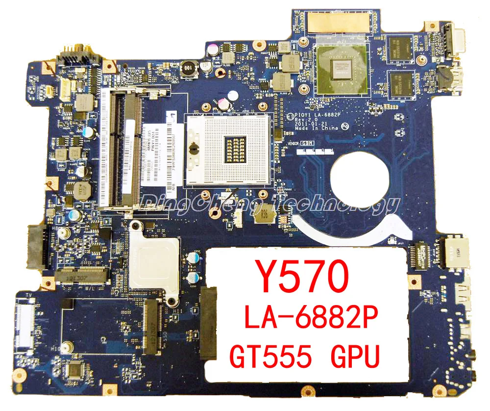     Lenovo Y570 LA-6882P HM65 GT555   100%  
