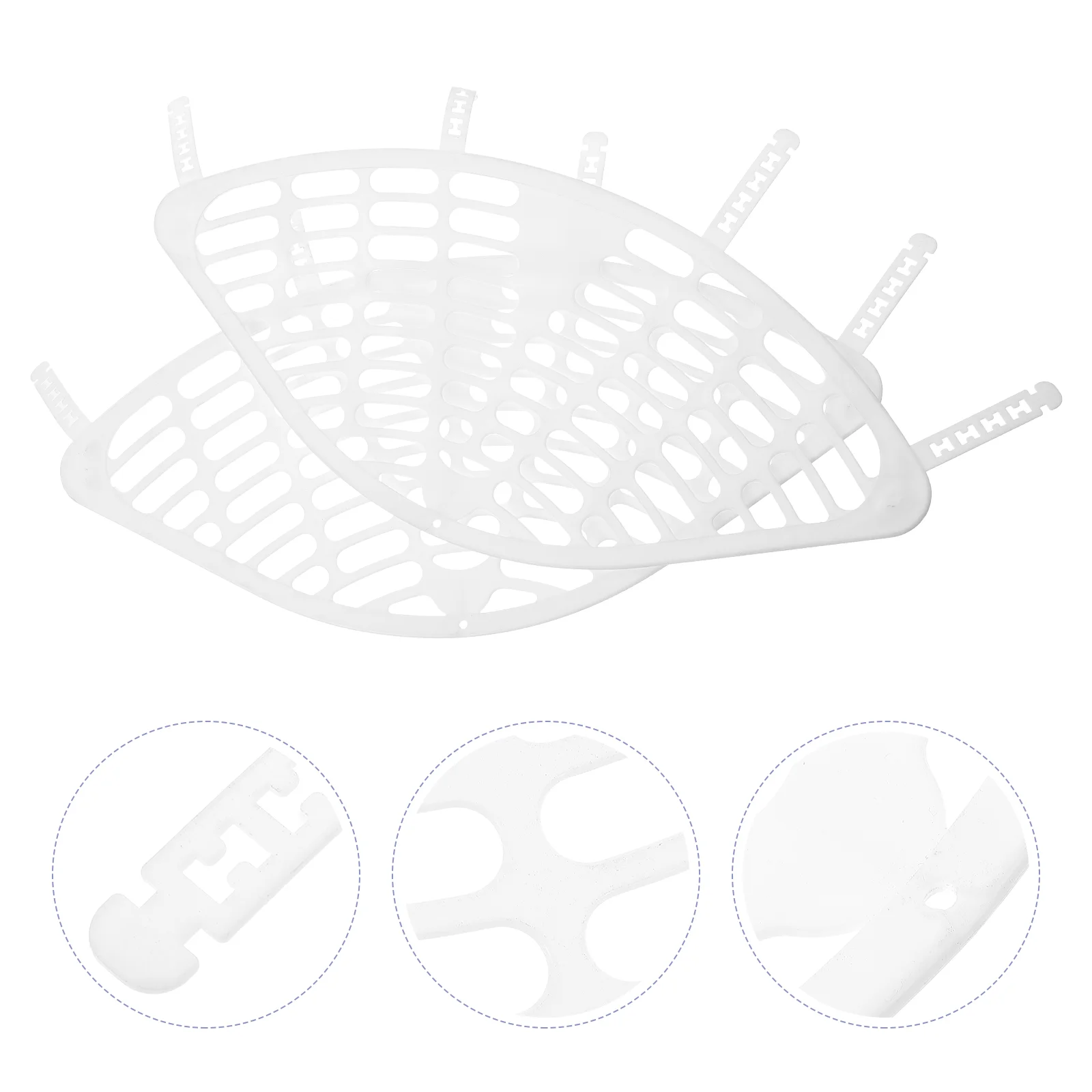 

2Pcs Electric Bike Rear Seat Protective Screens Bike Baffle Protective Nets Bike Supply