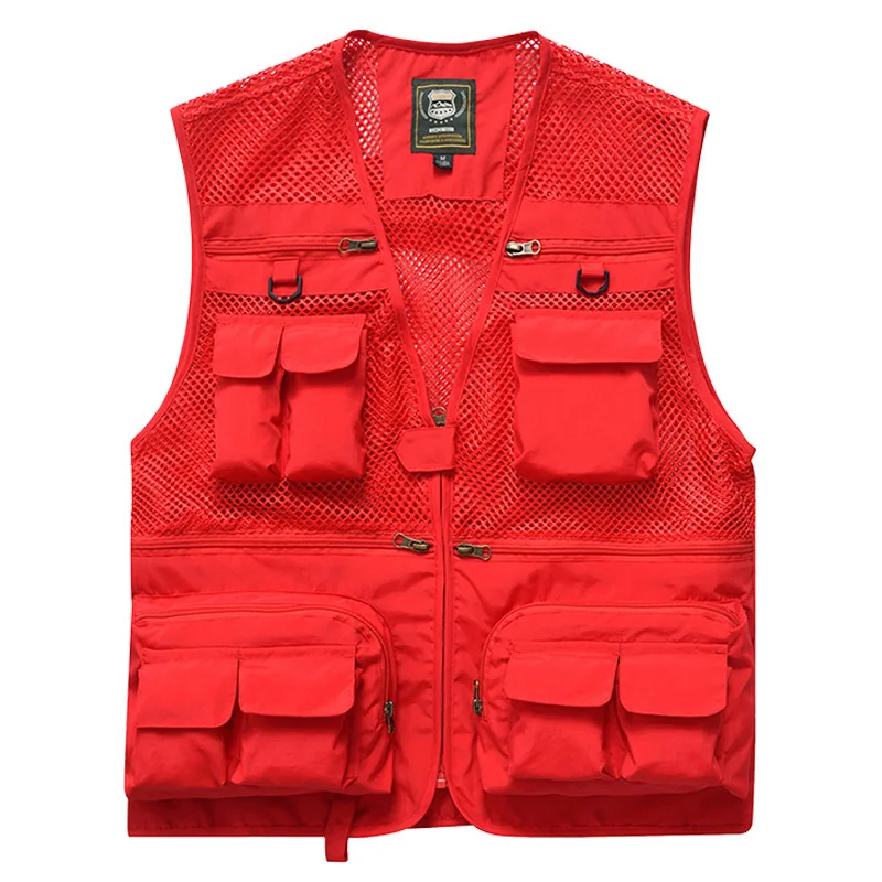 Men's Multi-pocket Quick Dry Vest Adult Outdoor Travel Hiking Camping Sleeveless Fishing Photography Waistcoat Army Green 3XL |