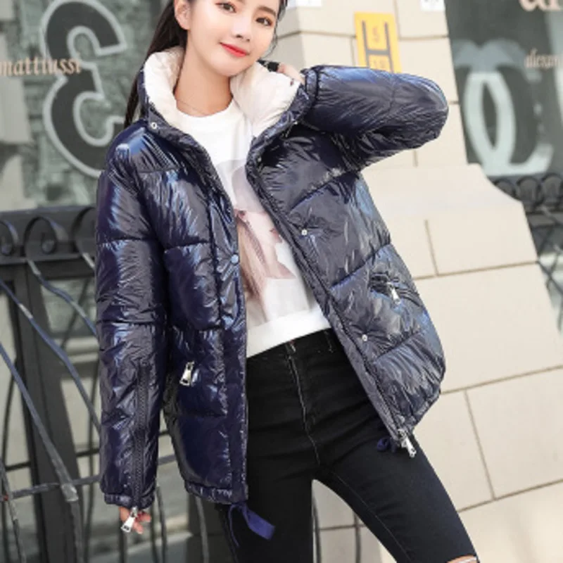 2019 корейское Модное теплое пуховое хлопковое стеганое пальто Длинная парка Feminina