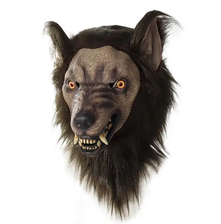 Головной убор Werewolf костюм маска головной волк супермягкая для пожилых людей