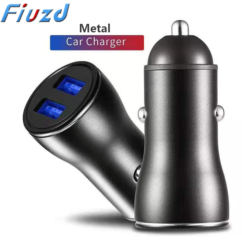 Универсальное металлическое автомобильное зарядное устройство Fiuzd Mini USB для iPhone