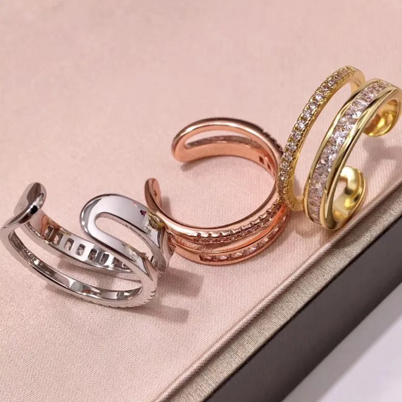 Designer Fashion Copper Jewelry 3A Cubic Zirconia Party Adjustable Ring | Украшения и аксессуары