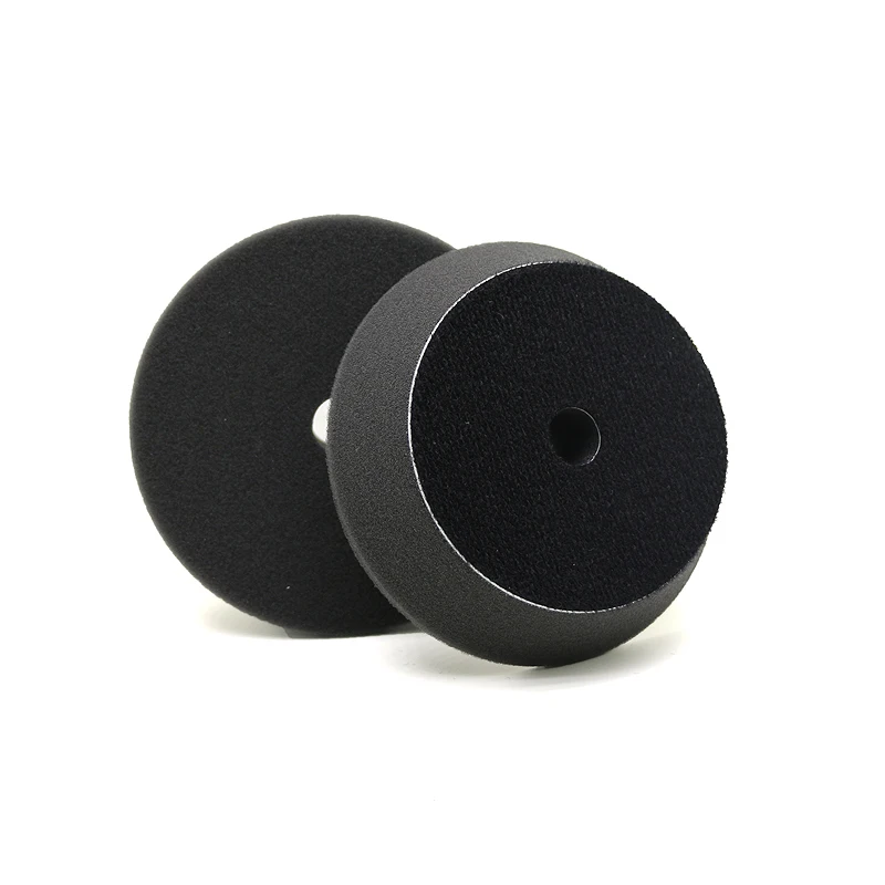 Black-2pcs one pack Детализация очень высокое качество 6 шт. 80 мм губка для полировки полировальные подложки комплект для 3 дюймов DA), полировальная машинка для автомобилей с эксцентриковым, Применение - Цвет: Black-2pcs one pack