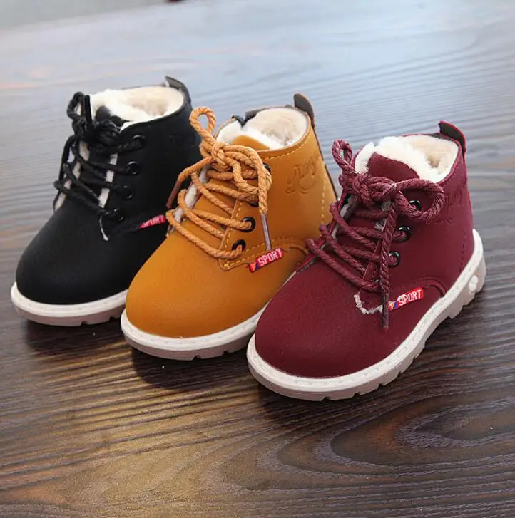 Autumn Winter new Fashion Children's shoes Children Kid Girls Boys Ankle Sport Short Boots Casual 1-6 years old | Детская одежда и