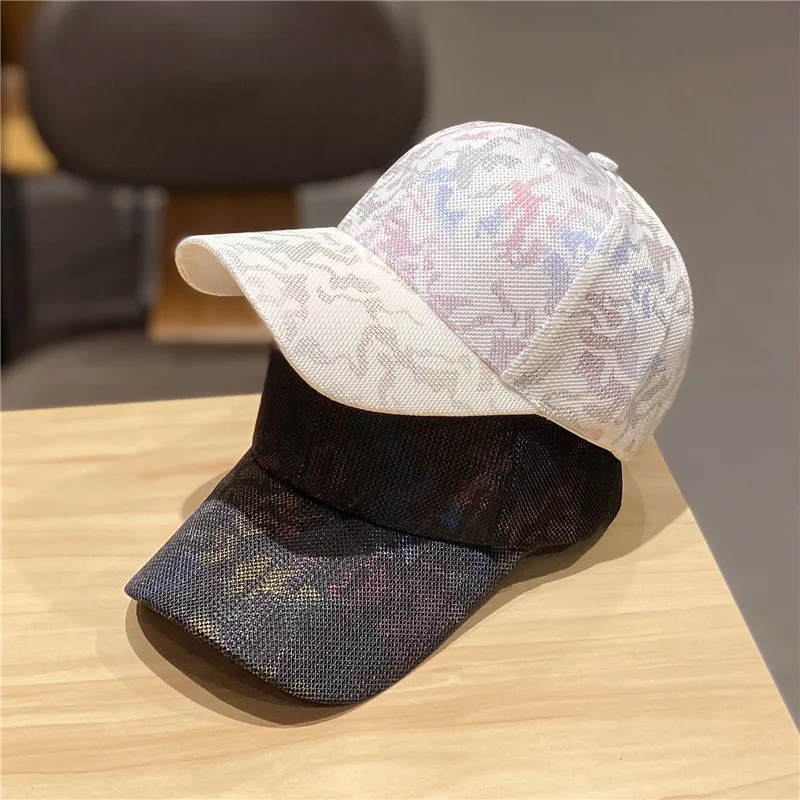 

Spring and summer leisure versatile camouflage pattern baseball cap net gauze breathable sun shading sunscreen cap