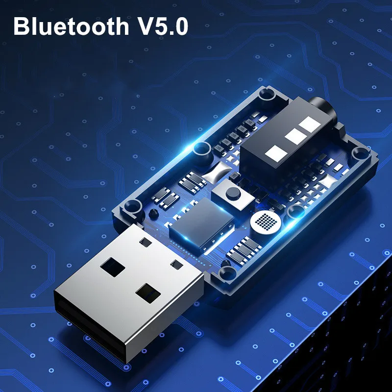 USB Bluetooth приемник и передатчик ПК беспроводной аудио 5 0 адаптер Автомобильная