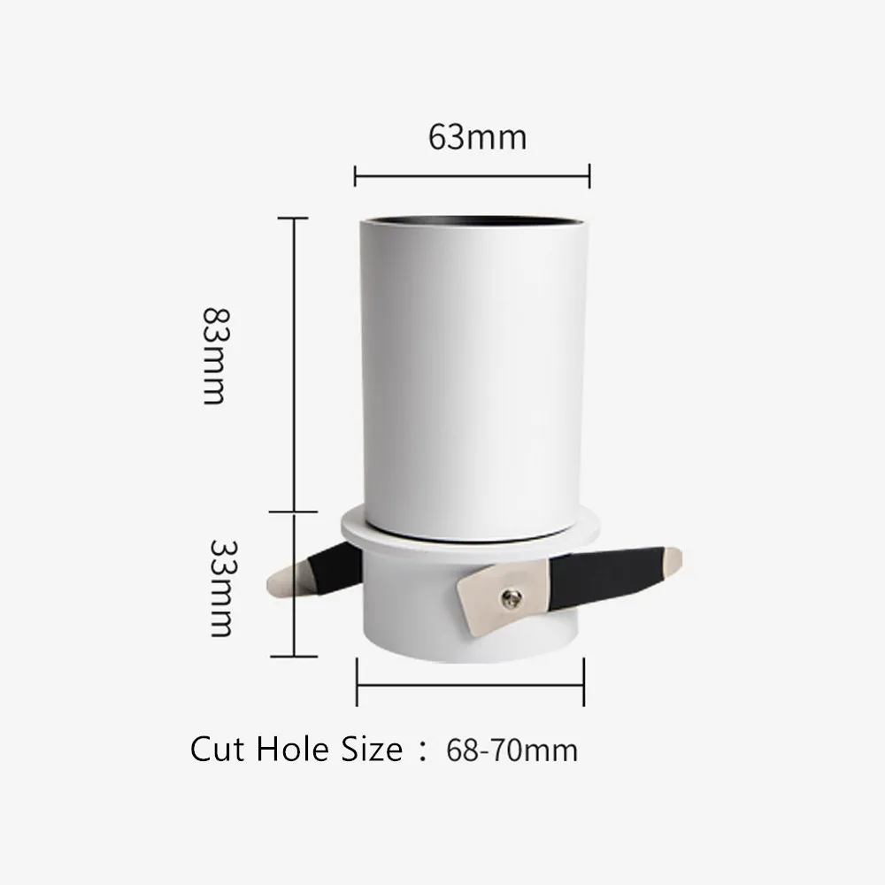 7 Вт 12 затемняемый Встраиваемый светодиодный потолочный светильник для