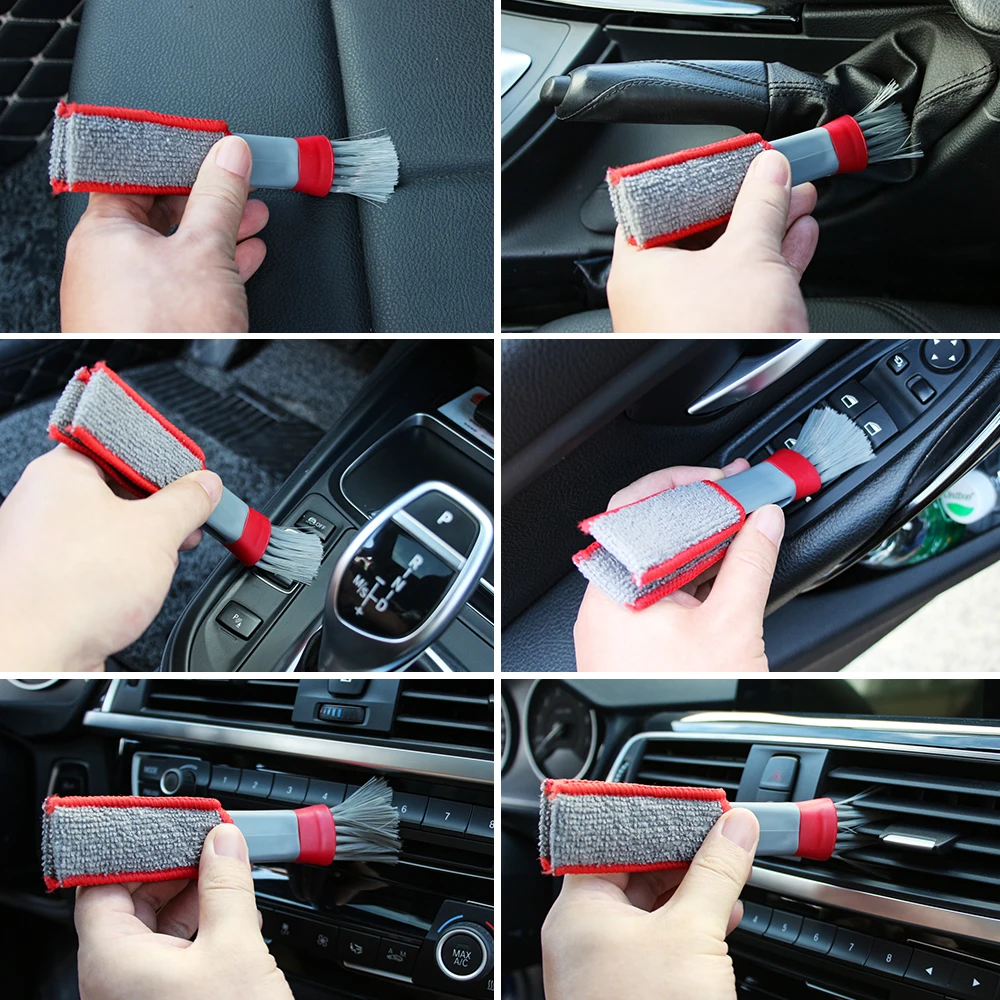 Car Air Conditioner Vent Brush styling Auto Accessories for kia sportage 3 mitsubishi lancer 10 renault logan bmw x5 e53 | Автомобили и