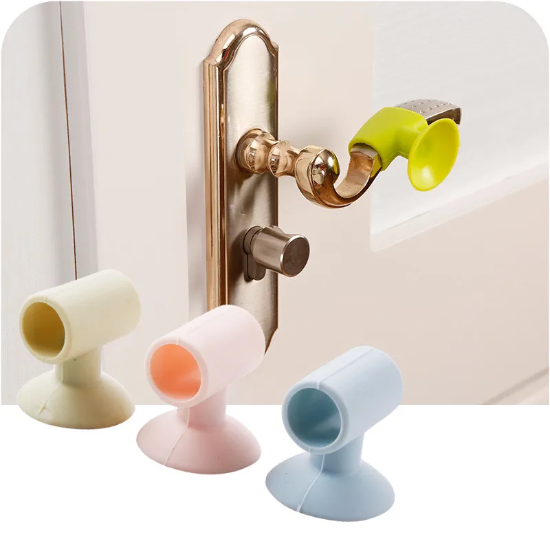 3 шт. высокое качество дверная ручка замок Защита Подушка ударная Бытовые