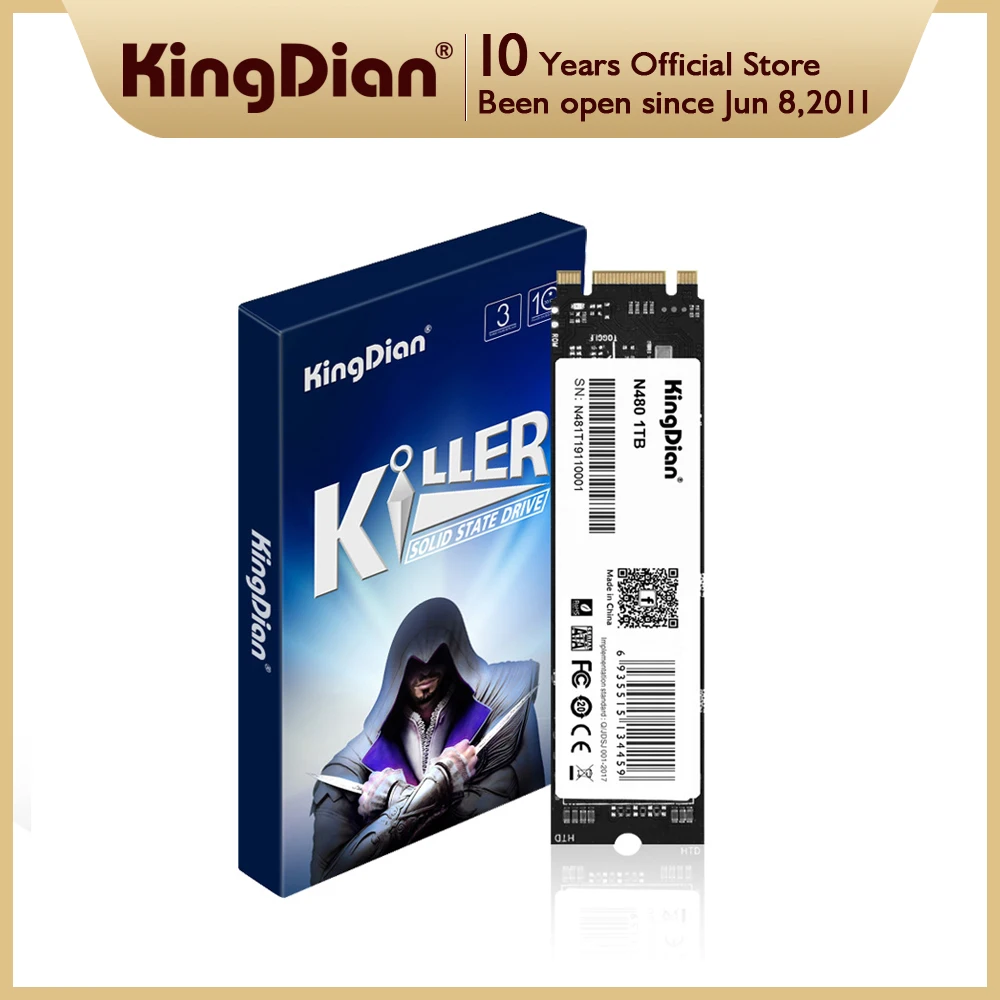 KingDian M.2 2280 SATA SSD 120 ГБ 240 128 256 512 1 ТБ HDD M2 NGFF Внутренний твердотельный накопитель для