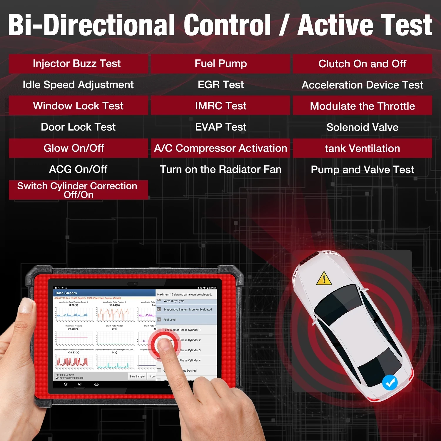 Автомобильный диагностический инструмент LAUNCH X431 PAD V OBD2 онлайн Программирование