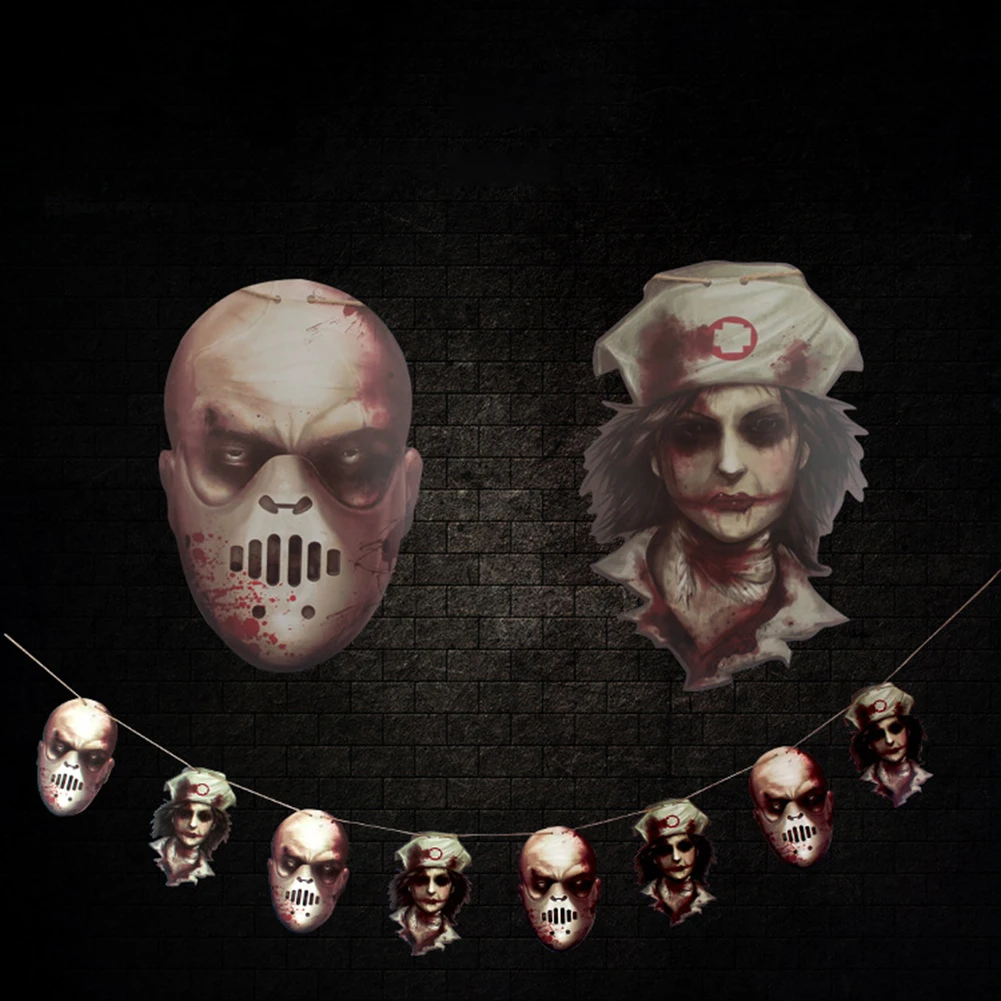 

Halloween Party simulation Prop Decoration Horrible Scary Props Hanging Halloween Haunted House Yard Scary Bar Decor