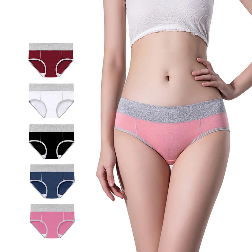 

Нижнее белье женское хлопчатобумажное дышащее с высокой талией