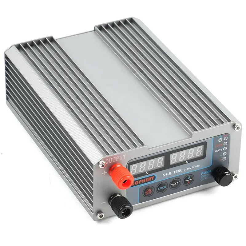 

GOPHERT NPS-1600 0-16V 0-10A 110V/220V 160 Вт импульсный Цифровой Регулируемый DC Питание 45-65 Гц штепсельная вилка европейского стандарта