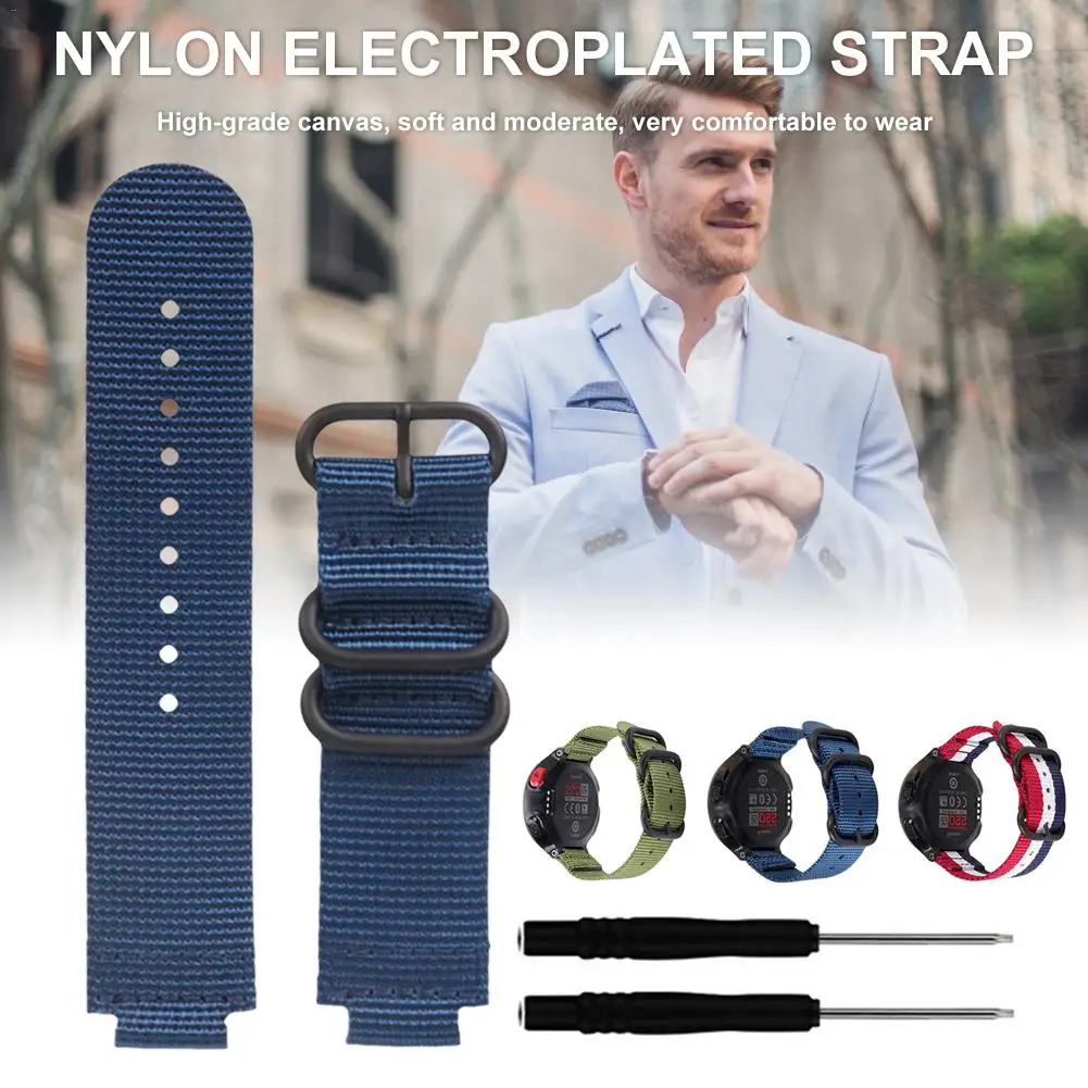 Универсальный нейлоновый холщовый сменный ремешок для наручных часов