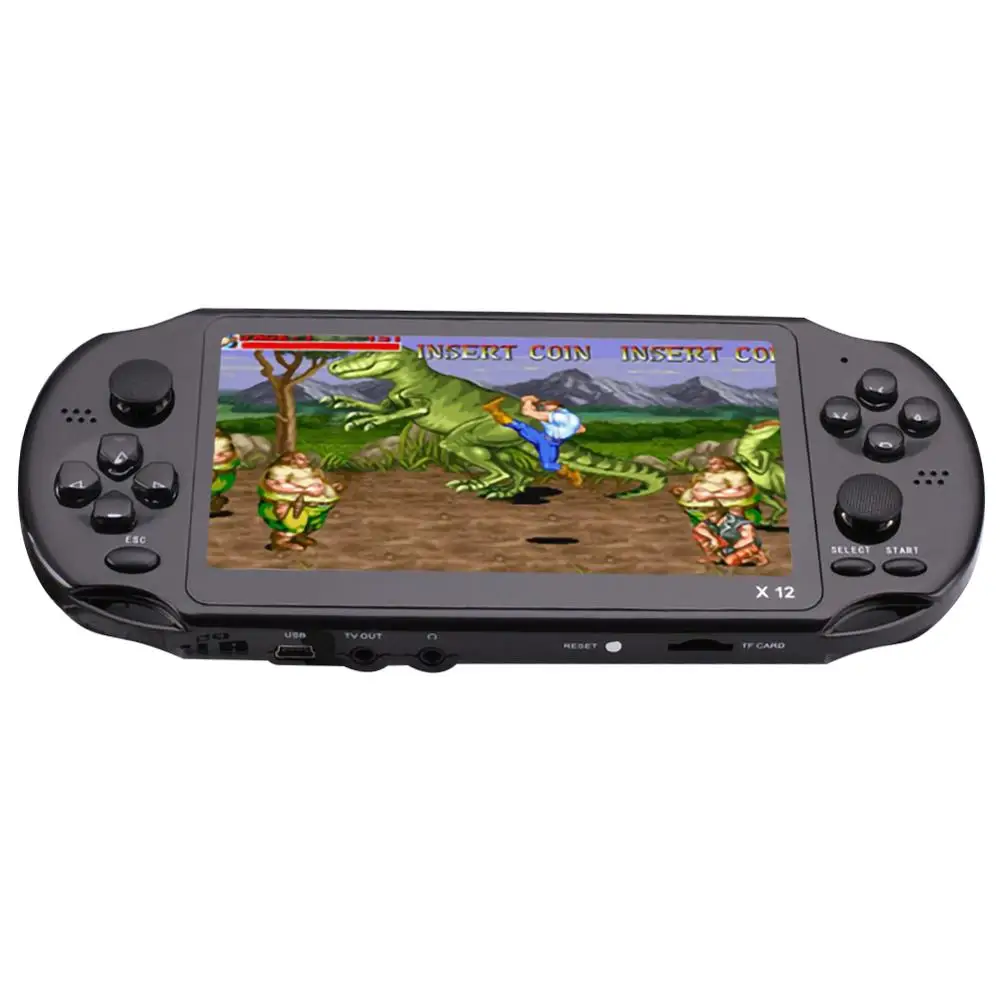 X12 1000 игр большой экран Ручной игровой плеер Поддержка MP3 камеры видео ТВ выход